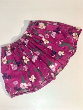 Tea Collection Floral Lined Skirt Magenta Size 5 (EUC)